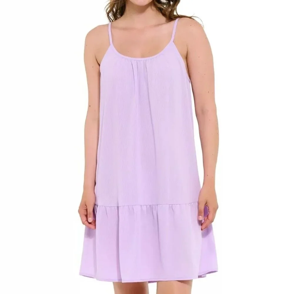 Freshwater Swimsuit Beach Pool Cover-Up Dress Lilac Size Medium - Picture 1 of 4